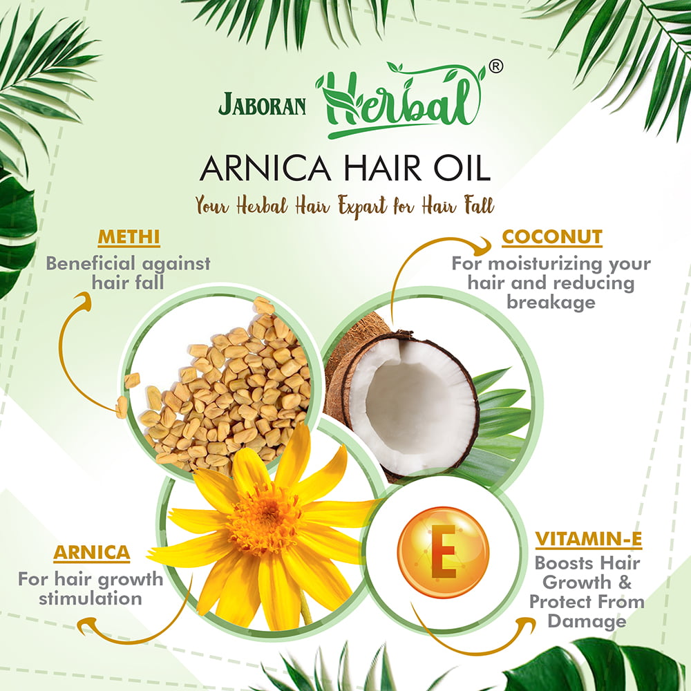 ARNICA HAIR OIL for Hair Regrowth and Hair Fall Control with Coconut, Methi  & Vitamin E – Avirupa Homoeo