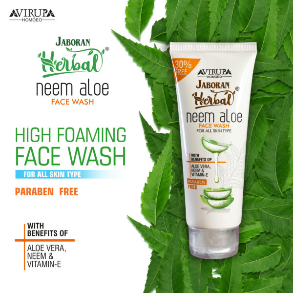 Neem Aloe Face Wash for Acne and Pimples with Neem & Aloe Vera - Image 2