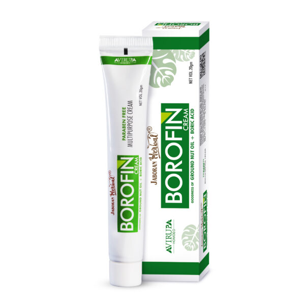 Jaboran Herbal Borofin Cream- Antiseptic Cream- With the Goodness of Boric Acid & Ground Nut Oil