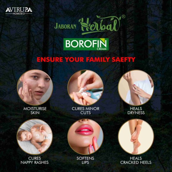 Jaboran Herbal Borofin Cream- Antiseptic Cream- With the Goodness of Boric Acid & Ground Nut Oil - Image 3